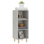 Credenza Grigio Cemento 34,5x32,5x90 cm in Legno Multistrato