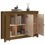 Credenza Miele 100x35x74 cm in Legno Massello di Pino