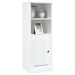 Credenza Bianco Lucido 36x35,5x103,5 cm in Legno Multistrato