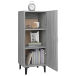 Credenza Grigio Sonoma 34,5x34x90 cm in Legno Multistrato