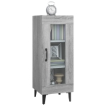 Credenza Grigio Sonoma 34,5x34x90 cm in Legno Multistrato