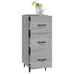 Credenza Grigio Sonoma 34,5x34x90 cm in Legno Multistrato