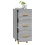 Credenza Grigio Sonoma 34,5x34x90 cm in Legno Multistrato