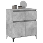 Credenza Grigio Cemento 60x35x70 cm in Legno Multistrato