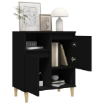 Credenza Nero 60x35x70 cm in Legno Multistrato