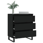 Credenza Nero 60x35x70 cm in Legno Multistrato