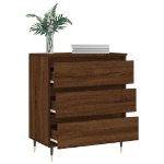 Credenza Rovere Marrone 60x35x70 cm in Legno Multistrato