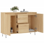 Credenza Rovere Sonoma 104x35x70 cm in Legno Multistrato