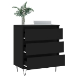 Credenza Nero 60x35x70 cm in Legno Multistrato