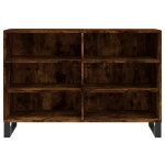 Credenza Rovere Fumo 103,5x35x70 cm in Legno Multistrato