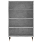 Credenza Grigio Cemento 57x35x90 cm in Legno Multistrato