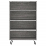 Credenza Grigio Sonoma 57x35x90 cm in Legno Multistrato