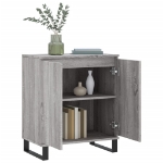 Credenza Grigio Sonoma 60x35x70 cm in Legno Multistrato