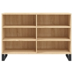 Credenza Rovere Sonoma 103,5x35x70 cm in Legno Multistrato