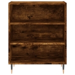 Credenza Rovere Fumo 57x35x70 cm in Legno Multistrato