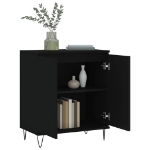 Credenza Nero 60x35x70 cm in Legno Multistrato