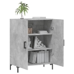 Credenza Grigio Cemento 69,5x34x90 cm in Legno Multistrato