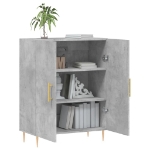 Credenza Grigio Cemento 69,5x34x90 cm in Legno Multistrato