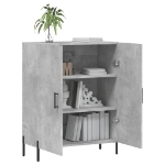 Credenza Grigio Cemento 69,5x34x90 cm in Legno Multistrato