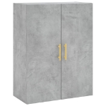 Mobili a Parete 2 pz Grigio Cemento 69,5x34x90 cm