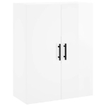 Mobili a Parete 2 pz Bianco Lucido 69,5x34x90 cm