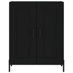 Credenza Nera 69,5x34x90 cm in Legno Multistrato