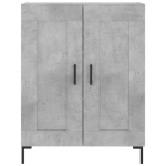 Credenza Grigio Cemento 69,5x34x90 cm in Legno Multistrato