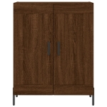 Credenza Rovere Marrone 69,5x34x90 cm in Legno Multistrato