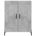 Credenza Grigio Cemento 69,5x34x90 cm in Legno Multistrato