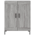 Credenza Grigio Sonoma 69,5x34x90 cm in Legno Multistrato