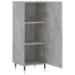 Credenza Grigio Cemento 34,5x34x90 cm in Legno Multistrato