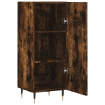 Credenza Rovere Fumo 34,5x34x90 cm in Legno Multistrato