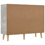 Credenza Grigio Cemento 90x30x72 cm in Truciolato