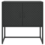 Credenza Nera 75x35x75 cm in Acciaio