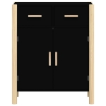 Credenza Nera 62x38x75 cm in Legno Multistrato