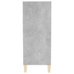 Credenza Grigio Cemento 57x35x90 cm in Truciolato