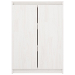 Credenza Bianca 60x36x84 cm in Legno Massello di Pino