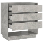 Credenza Grigio Cemento 70x41x75 cm in Truciolato