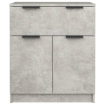 Credenza Grigio Cemento 60x30x70 cm in Legno Multistrato