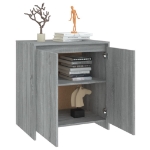 Credenza Grigio Sonoma 70x41x75 cm in Legno Multistrato