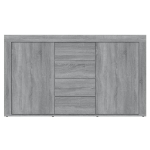 Credenza Grigio Sonoma 120x36x69 cm in Legno Multistrato