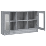 Mobile Vetrina Grigio Sonoma 120x30,5x70 cm Legno Multistrato