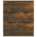 Credenza Rovere Fumo 60x30x70 cm in Legno Multistrato