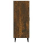 Credenza Rovere Fumo 70x34x90 cm in Legno Multistrato