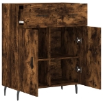 Credenza Rovere Fumo 69,5x34x90 cm in Legno Multistrato