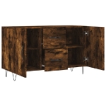 Credenza Rovere Fumo 100x36x60 cm in Legno Multistrato