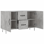 Credenza Grigio Cemento 100x36x60 cm in Legno Multistrato