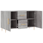 Credenza Grigio Sonoma 100x36x60 cm in Legno Multistrato