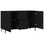 Credenza Nera 100x36x60 cm in Legno Multistrato