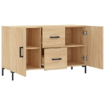 Credenza Rovere Sonoma 100x36x60 cm in Legno Multistrato